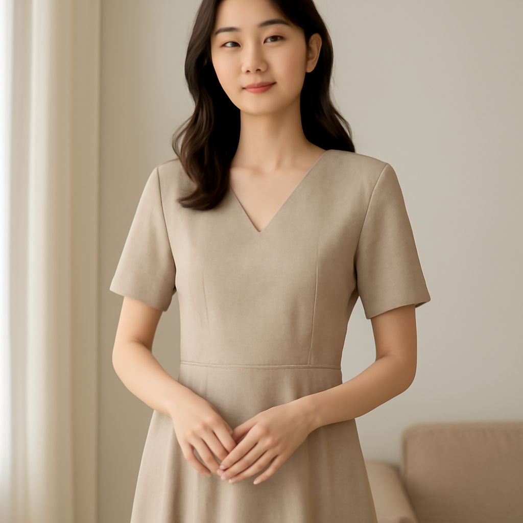 여성브이넥원피스 대표 이미지